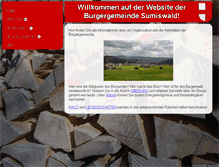 Tablet Screenshot of burgergemeindesumiswald.ch